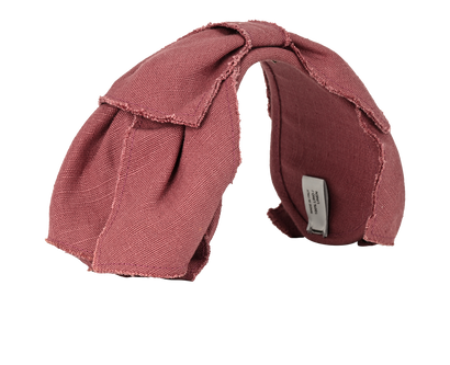 Bottega Veneta Bow Head Band, &pound;160, Accessories, Pink, Linen, Front view